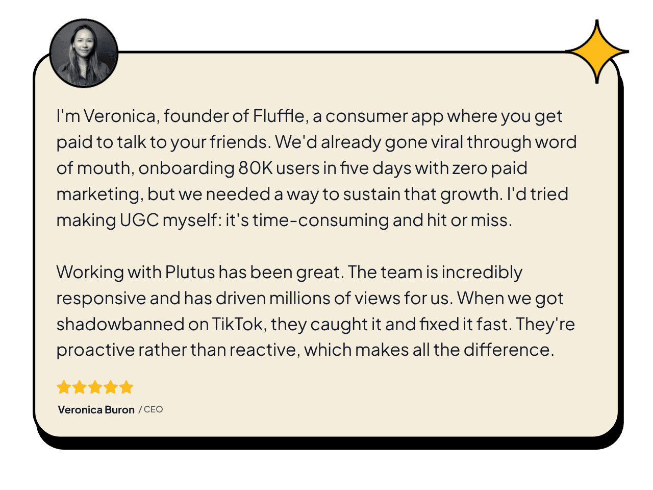 Veronica Buron, Founder & CEO of Fluffle.
